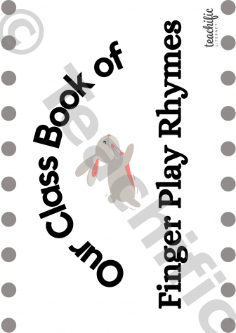 Preview image for Finger Play Rhymes: Cover and Contents Page, F-1.