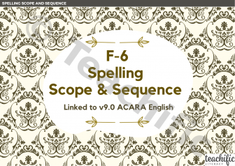 Preview image for A Spelling Scope and Sequence F-6