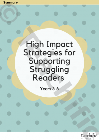 Preview image for High Impact Strategies for Struggling Readers - Summary, Yrs 3-6