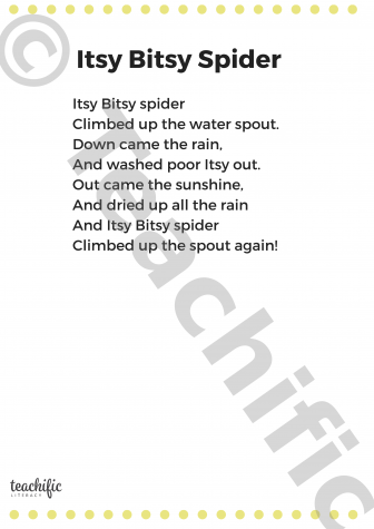 Preview image for Poems: Itsy Bitsy Spider, K-3