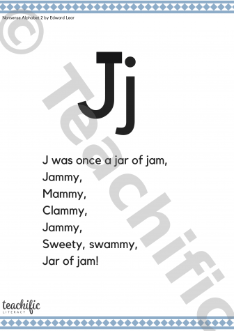 Preview image for Poems: J Was Once a Jar of Jam, K-2