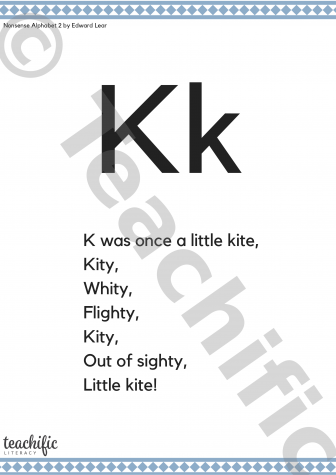 Preview image for Poems: K Was Once a Little Kite, K-2