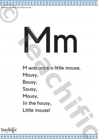 Preview image for Poems: M Was Once a Little Mouse, K-2