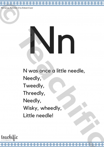 Preview image for Poems: N Was Once a Little Needle, K-2