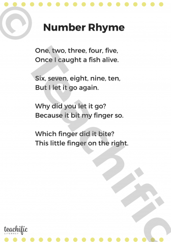 Preview image for Poems: Number Rhyme, K,1