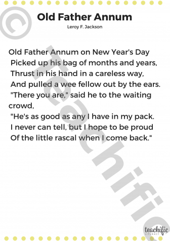 Preview image for Poems: Old Father Annum, Yrs 2-5 - Leroy J. Jackson