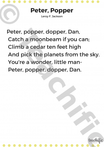 Preview image for Poems: Peter, Popper, Yrs 2,3