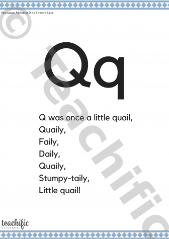 Preview image for Poems: Q Was Once a Little Quail, K-2