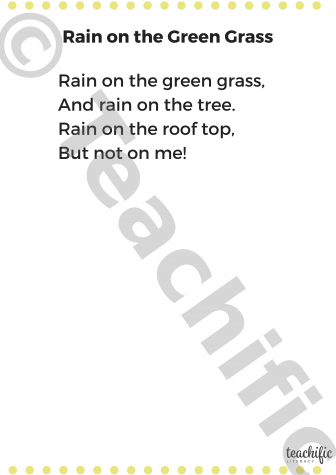 Preview image for Poems: Rain on the Green Grass, Yrs 1,2