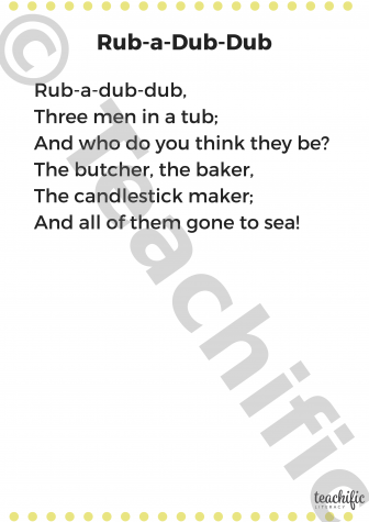 Preview image for Poems: Rub-a-Dub-Dub K-2