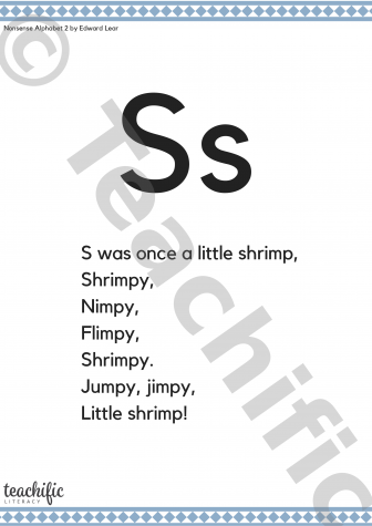 Preview image for Poems: S Was Once a Little Shrimp, K-2