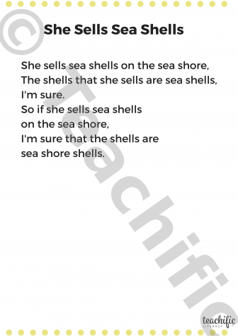 Preview image for Poems: She Sells Sea Shells K-2