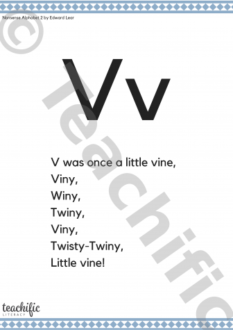 Preview image for Poems: V Was Once a Little Vine, K-2