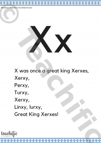 Preview image for Poems: X Was Once a Great King Xerxes, K-2