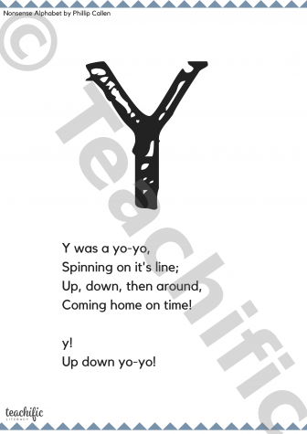 Preview image for Poems: Y Was a Yo-Yo - Nonsense Alphabet, K-3