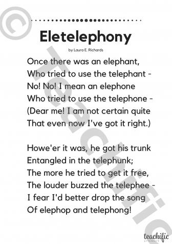 Preview image for Poems: Eletelephony, Yrs 1-4 - Laura E. Richards