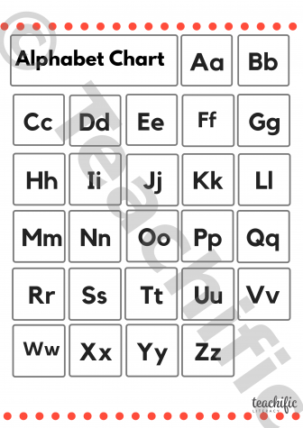 Preview image for Alphabet Chart: Variation 2