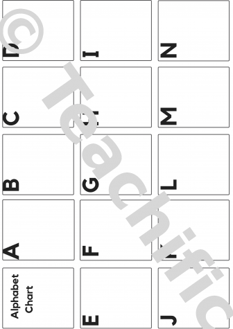 alphabet chart upper lowercase small teachific