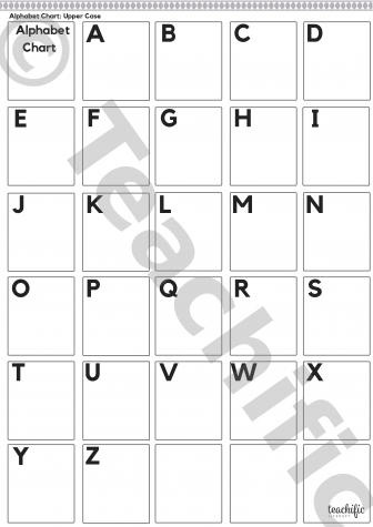 Preview image for Alphabet Chart: Uppercase - small