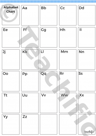 Preview image for Alphabet Chart: Uppercase and Lowercase