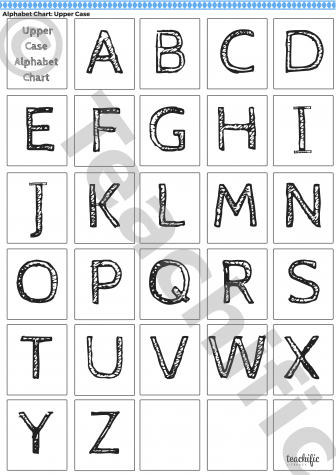 Preview image for Alphabet Chart: Uppercase