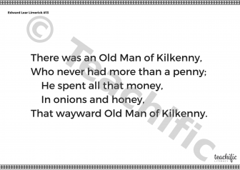 Preview image for Edward Lear Limerick #13: There was an Old Man of Kilkenny