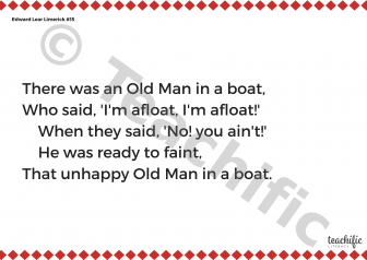 Preview image for Edward Lear Limerick #15: There was an Old Man in a boat