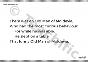 Preview image for Edward Lear Limerick #17: There was an Old Man of Moldavia