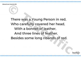 Preview image for Edward Lear Limerick #30: There was a Young Person in Red