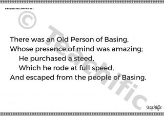 Preview image for Edward Lear Limerick #37: There was an Old Person of Basing