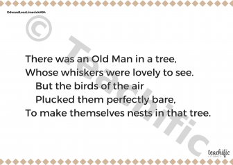 Preview image for Edward Lear Limerick #84: There was an Old Man in a Tree