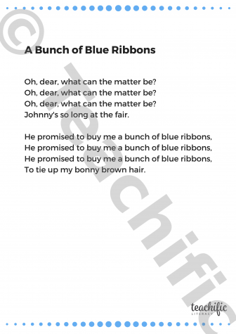 Preview image for Poem: A Bunch of Blue Ribbons