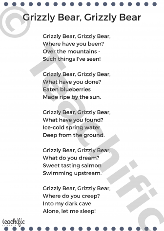 Preview image for Poem: Grizzly Bear, Grizzly Bear