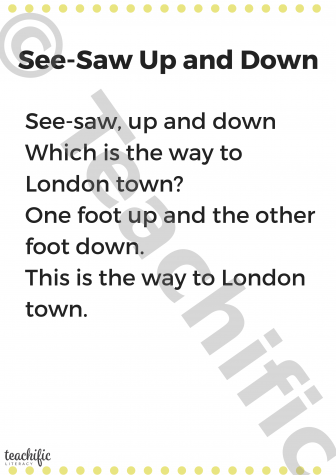Preview image for Poem: See-Saw Up and Down