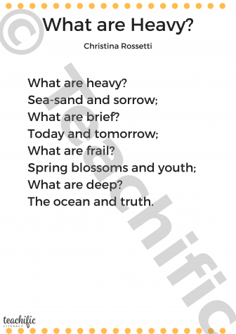 Preview image for Poem: What are Heavy - Christina Rossetti