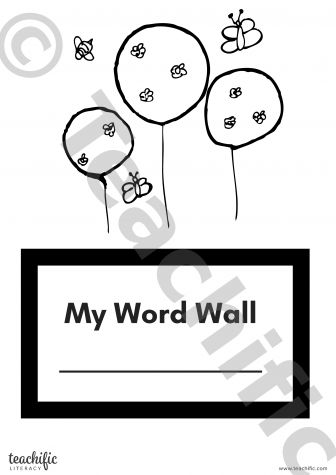 Preview image for Personal Word Wall: My Word Wall Cover 'open a' - Balloons