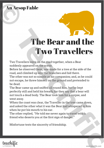 Preview image for Fable: The Bear and the Two Travellers Fable