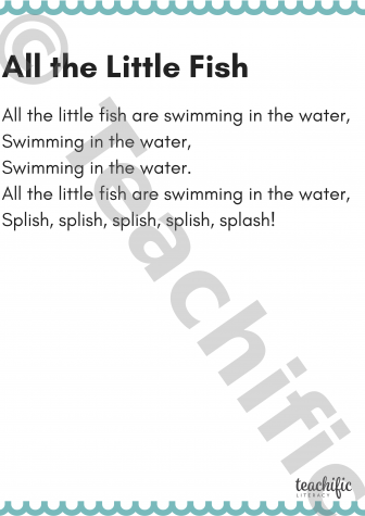 Preview image for Poems K-2: All the little fish
