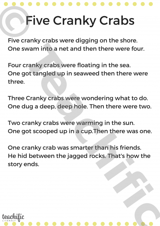 poem-five-cranky-crabs-counting-rhyme-teachific