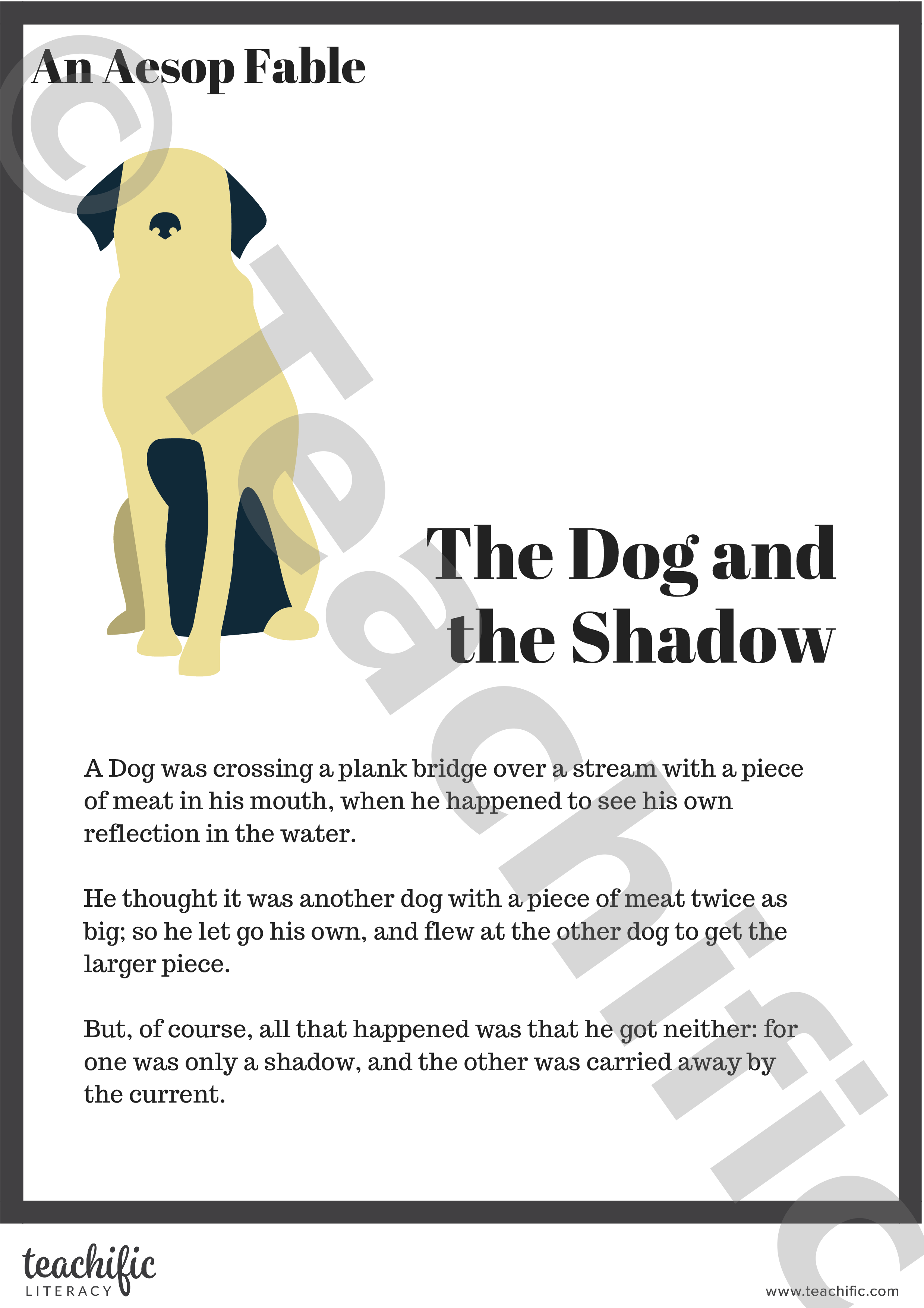 The Dog & the Shadow (Aesop's Fables)